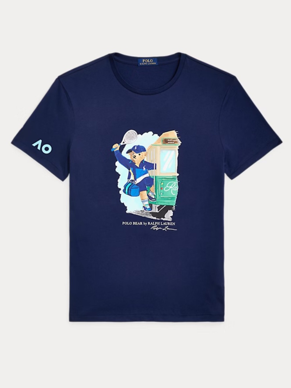 Polo by Ralph Lauren Navy Tee with Yellow Label
